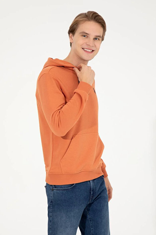 Erkek Kiremit Basic Sweatshirt - 2