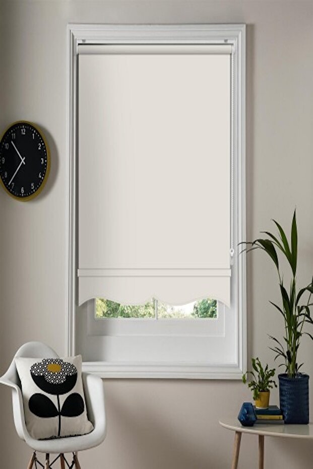 İMALATTAN KREM STOR PERDE - 2