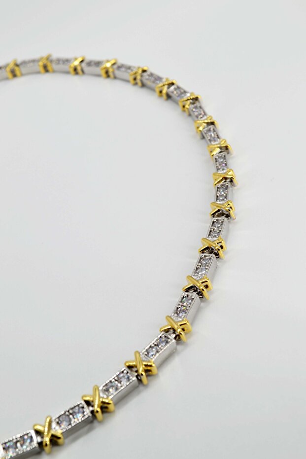 Çift Renk XOX Marka Model Kolye - 3