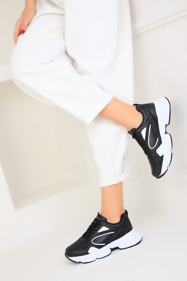 Black-White-C Women's Sneaker 17226