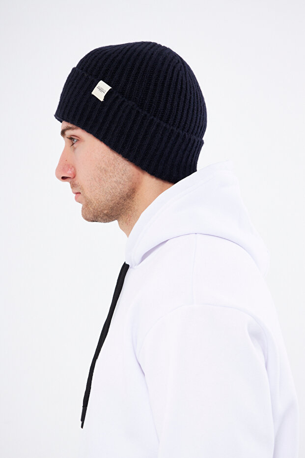 قبعة صوف شتوية مضلعة للرجال - 2