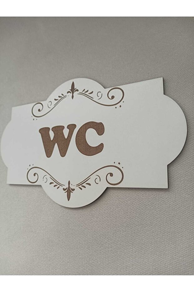 WC YAZISI TABELA AHŞAP MDF DEKOR - 4