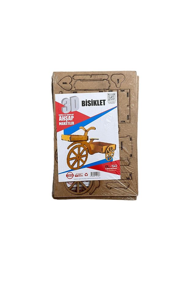 BİSİKLET 3D AHŞAP MAKET ( HOBİ , EĞLENCE ) - 3