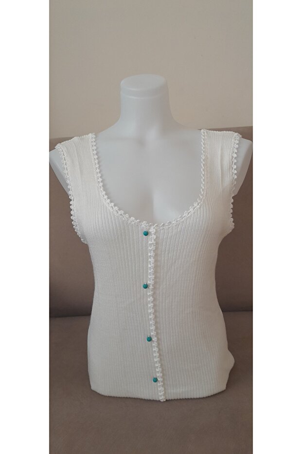 El İşlemeli Boncuklu Bluz - 1