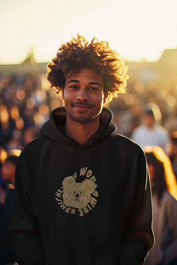 Black New Year Merry Christmas Special Design New Year Themed Gift Hooded Sweatshirt