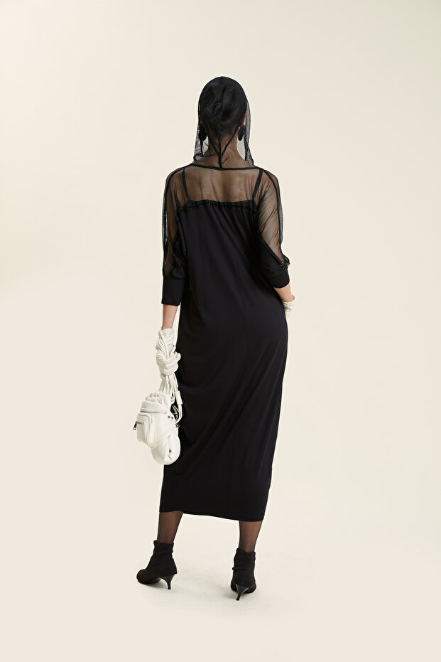 Kapşonlu Elbise - 2