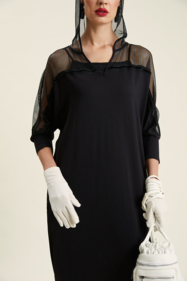 Kapşonlu Elbise - 1