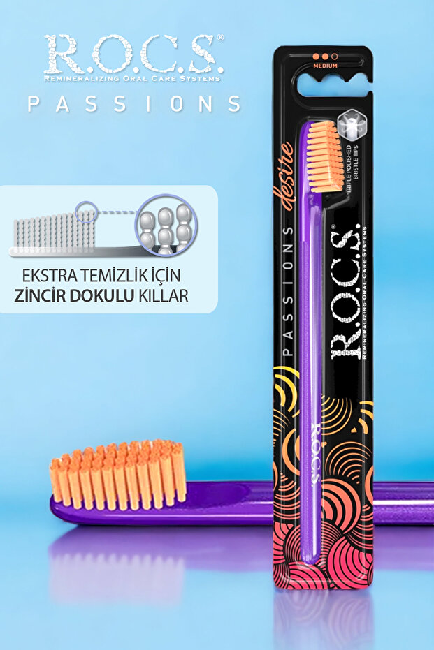 Passıons Diş Fırçası Rush-2 Adet-mor Sap-pembe Sap - 2