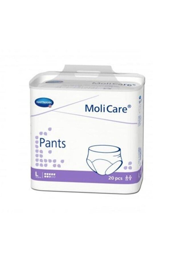 Molicare Pants 8 قطرات حفاضات داخلية أرجوانية كبيرة 20 قطعة