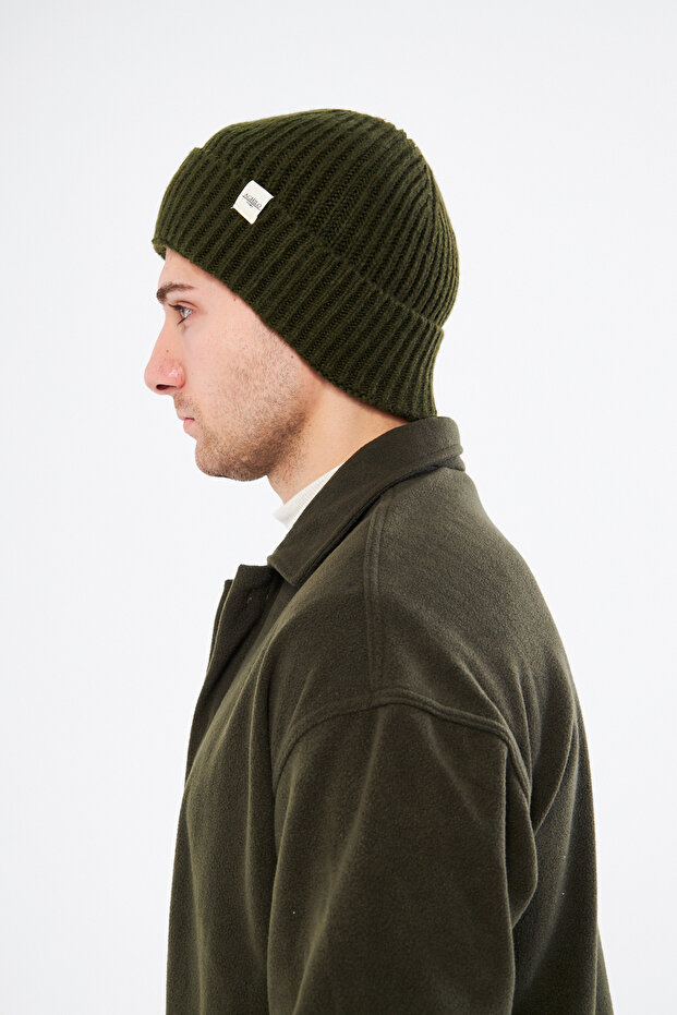 قبعة صوف شتوية مضلعة للرجال - 2