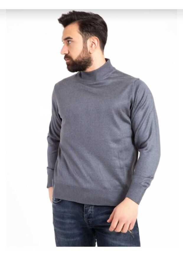 Men's Half Turtleneck Thin Wool Knitwear Sweater