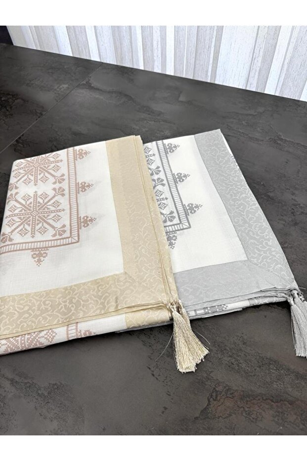 مفرش طاولة مخطط - 4