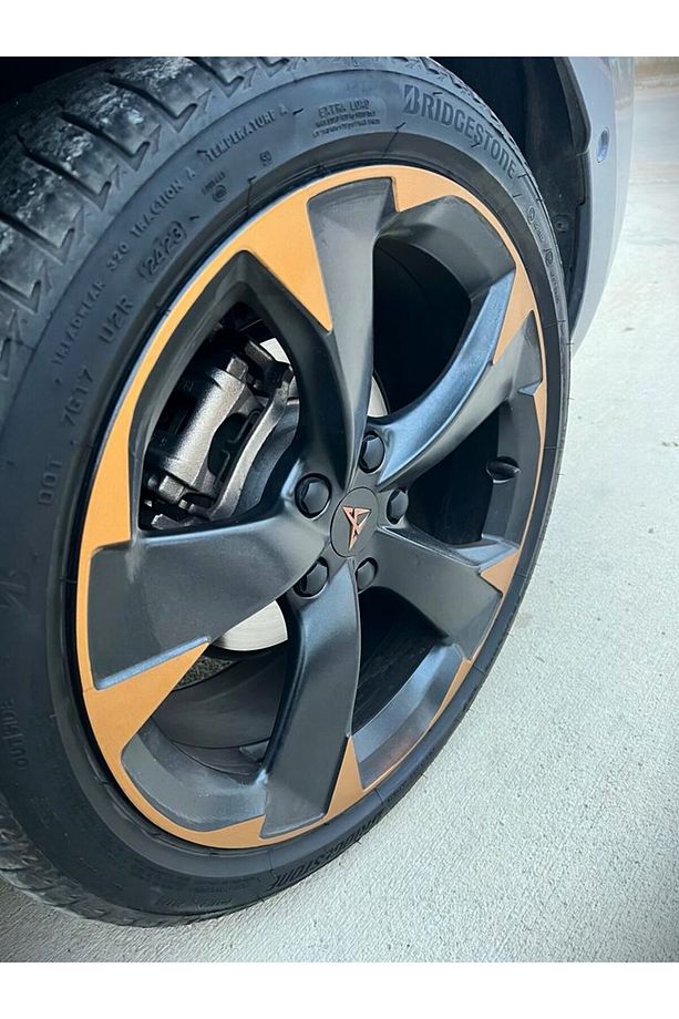 Cupra Leon MK4 Jant Kaplama Sticker Set Kolay Uygulama-Uzun Ömürlü-Estetik Görünüm/Metalik Mat Bakır - 2
