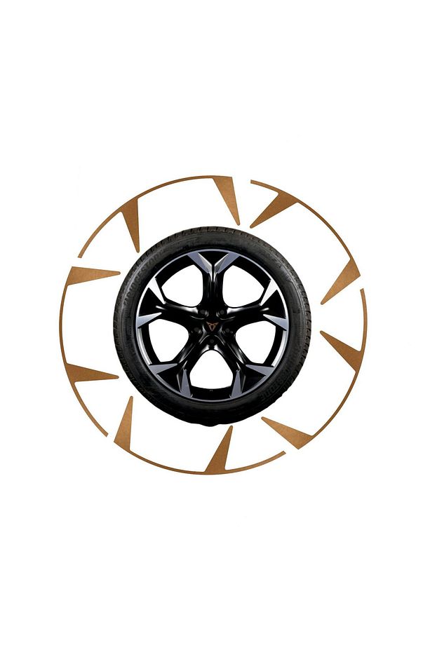 Cupra Leon MK4 Jant Kaplama Sticker Set Kolay Uygulama-Uzun Ömürlü-Estetik Görünüm/Metalik Mat Bakır - 4