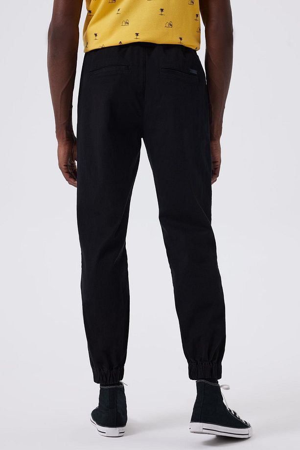 Jogger Erkek Dokuma Pantolon Siyah - 3