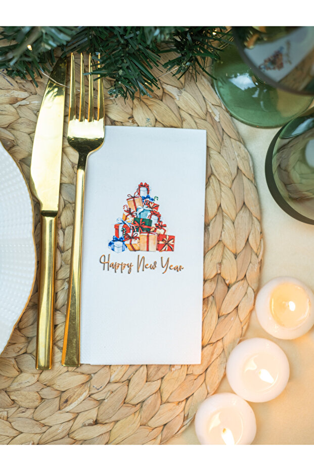 New Year's Special Presentation Napkin 20 pcs