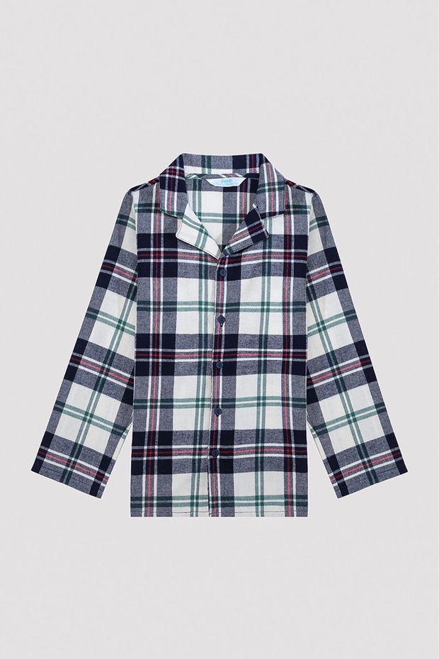 GR CHECKED LS SHIRT SET - 1
