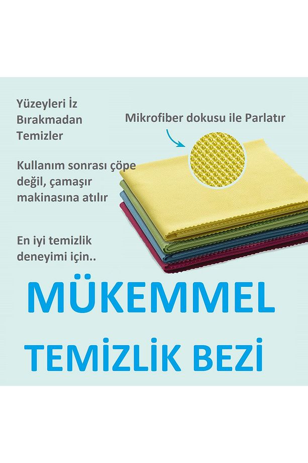 Mikrofiber | Nano Ölçekli | Masa Örtüsü Ya Da Camı Temizleme Bezi | Camlar Aynalar Arabalar [3 Adet] - 4