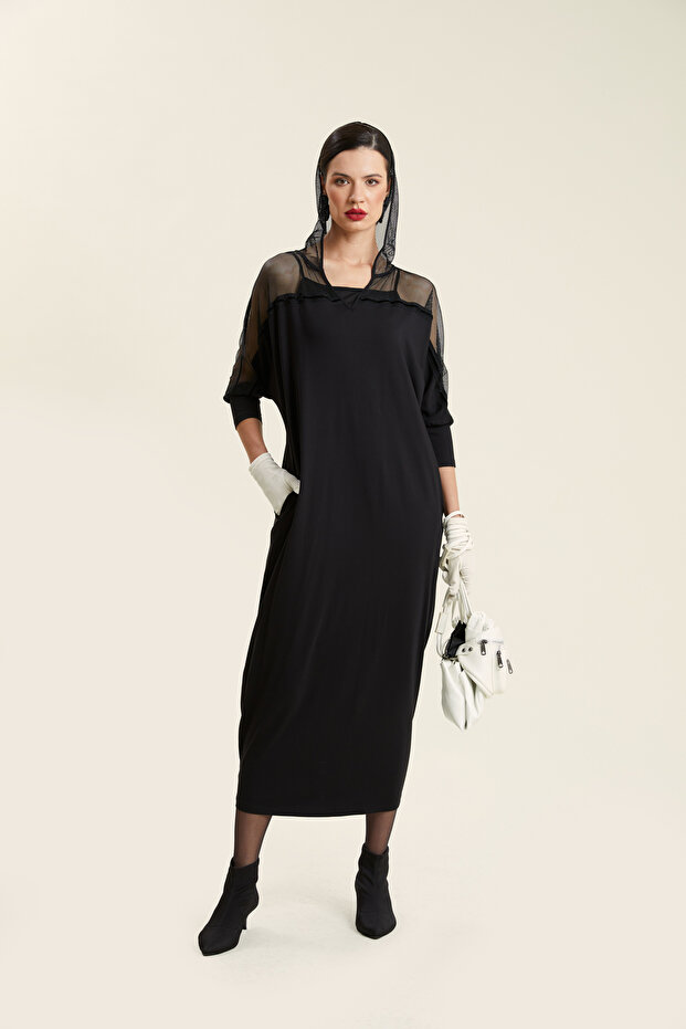 Kapşonlu Elbise - 3