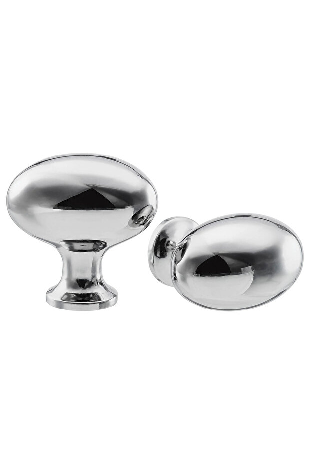 2 ENERYDA chrome plated 35 mm knobs 2 pieces Furniture Handles Metalic