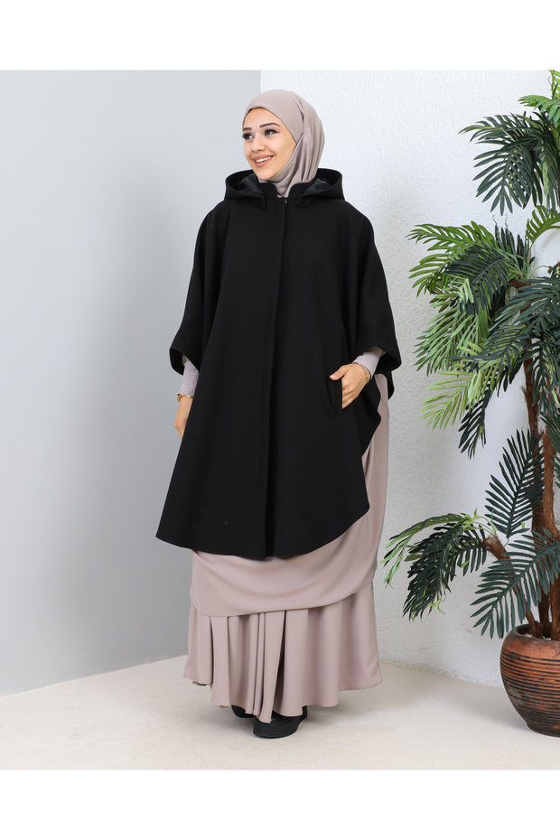 KAPİŞONLU PANÇO - 1