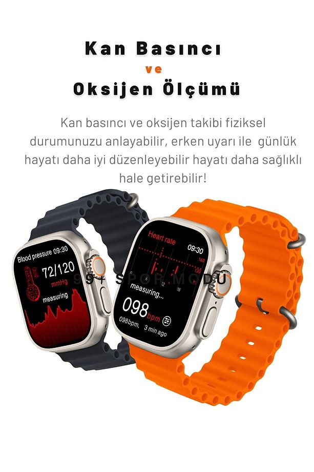 HELLO WATCH 3+ UPGRADE WATCH ULTRA AMOLED YAPAY ZEKA OYUN YÜKLEME İOS+ANDROİD AKILLI SAAT 49MM - 6