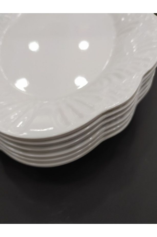 Melamin Kırılmaz Kayık Salata Tabağı Servis Tabağı Yemek Meze Tabağı 33x23 Cm 1 Adet - 2