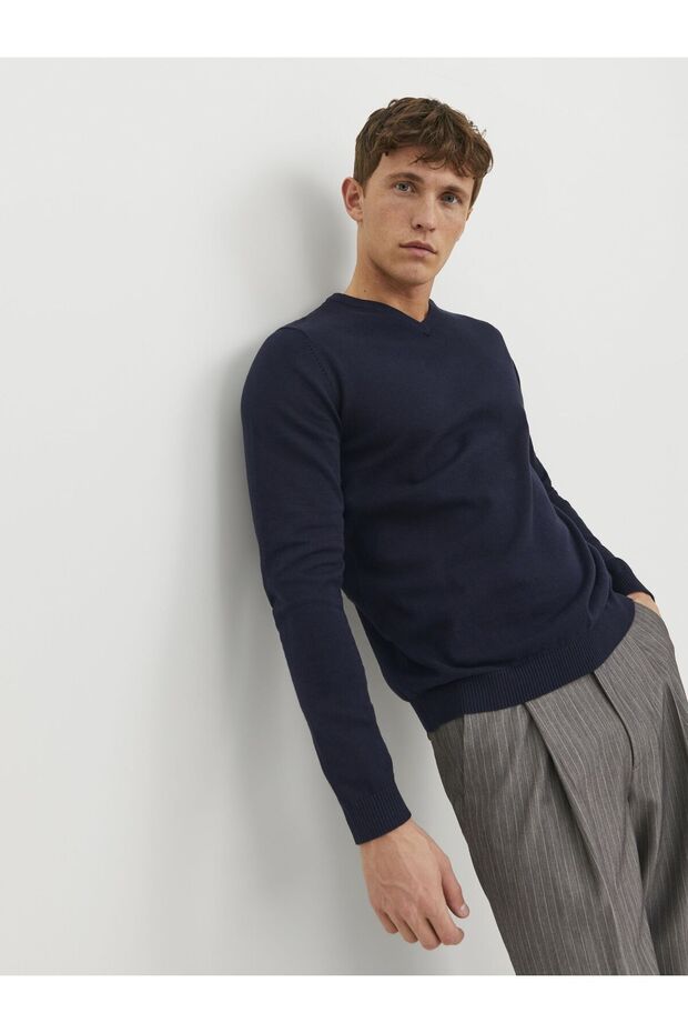 Jack Jones Erkek Kazak Jjebasıc Knıt 12137194 - 8