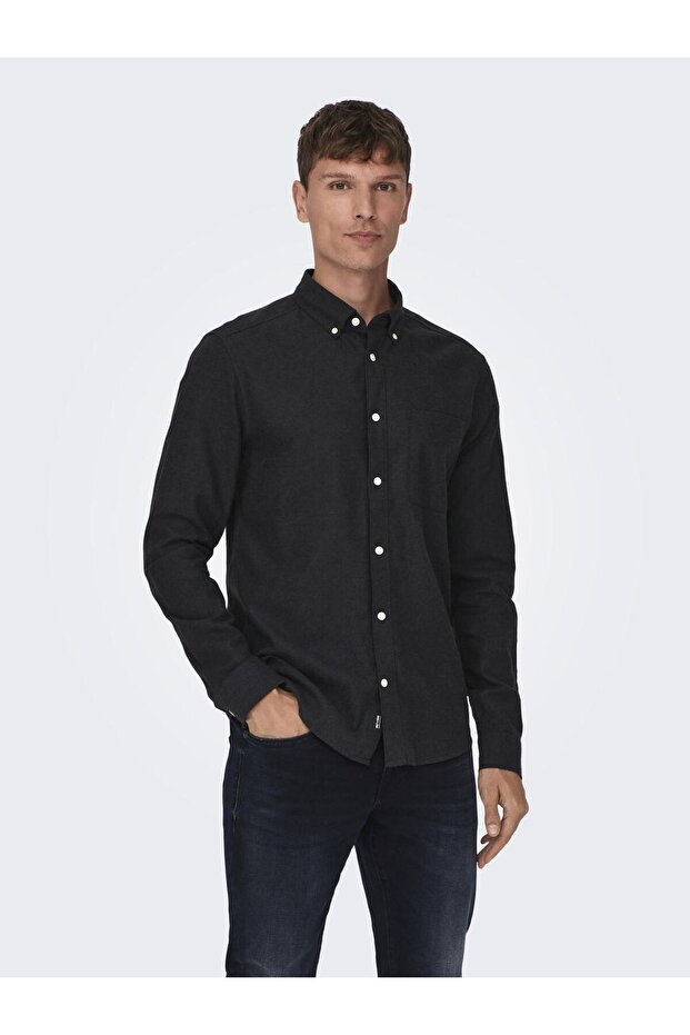 Gömlek - Siyah - 1