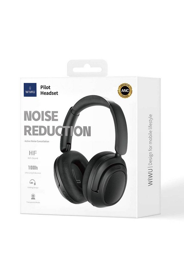 Pilot TD-03 ANC Aktif Gürültü Önleyicili Kulak Üstü Bluetooth Kulaklık Siyah - 5