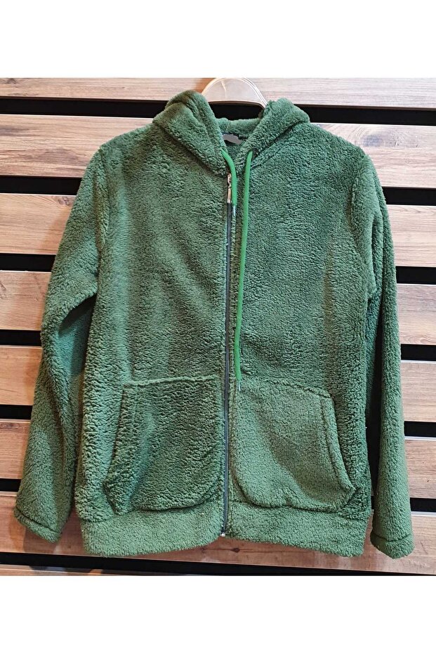 high quality, flexible, plush with hood, cardigan