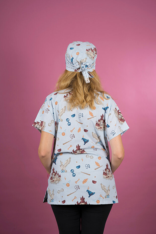 Licensed Harry Potter Patterned Scrubs - 3