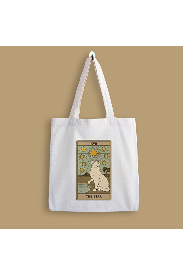 Cat The Star Printed Cloth Bag