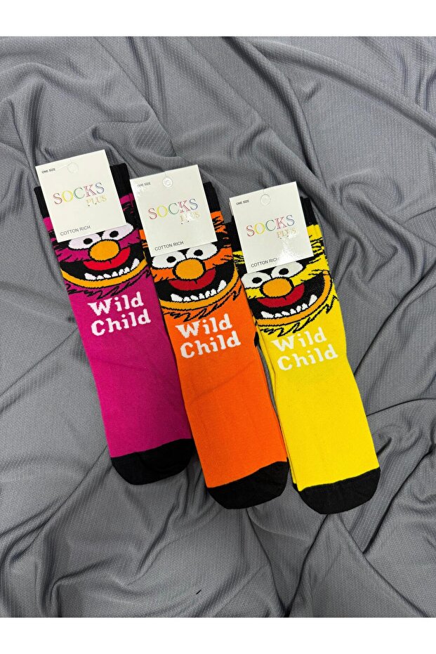 جوارب منقوشة 3 قطع - 1