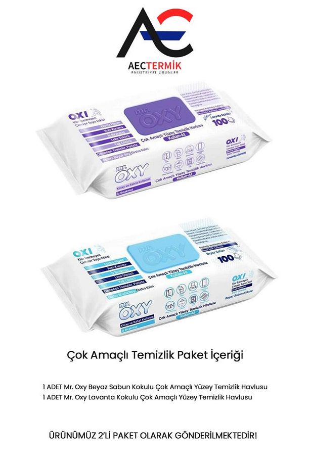 Mr. Oxy Çok Amaçlı Yüzey Temizlik Havlusu Lavanta , Sabun Kokulu 2'li Set - 6