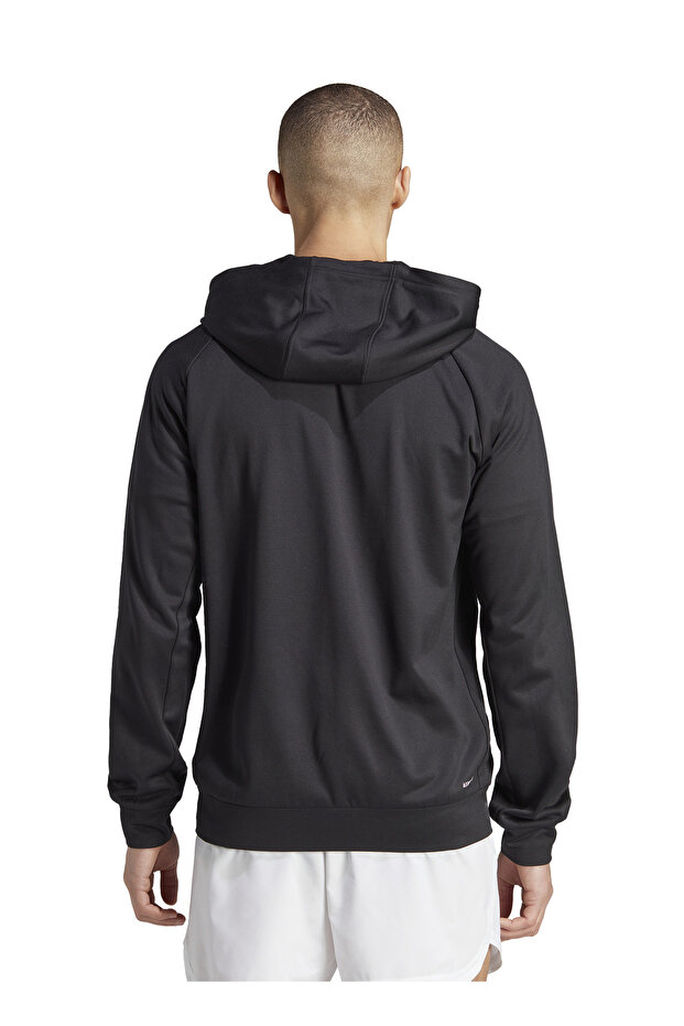 Zip Ceket, M, Siyah - 4