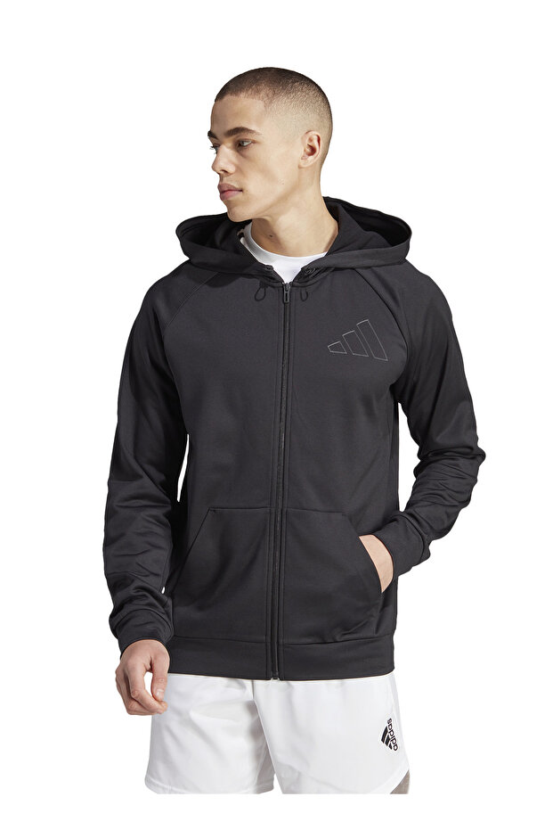 Zip Ceket, M, Siyah - 1