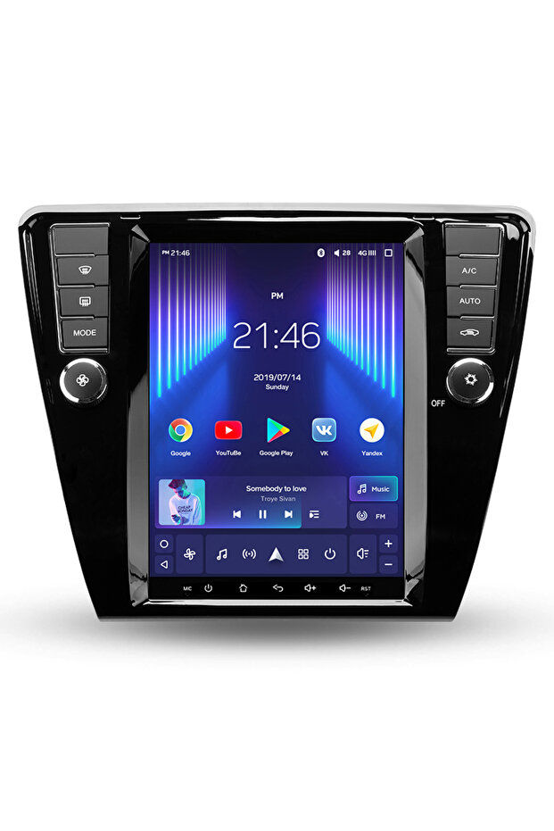 Skoda Süper B (2008-2014) Android 12 Carplay Navigasyon Tesla Ekran Multimedya - 4GB R - 1