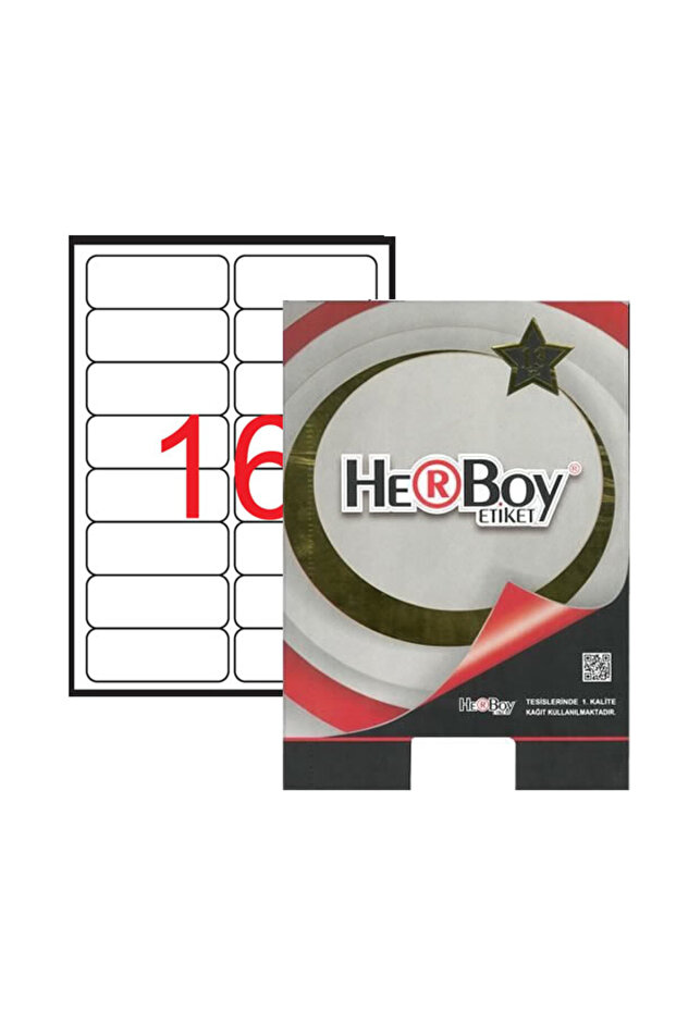 Hb-1016 ملصق ليزر أبيض مقاس 99.1 مم × 34 مم