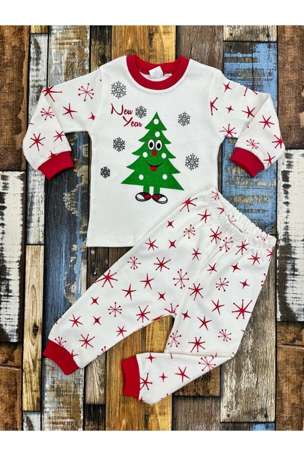 Girl-boy unisex children's new year themed pajama set / Christmas themed pajama set