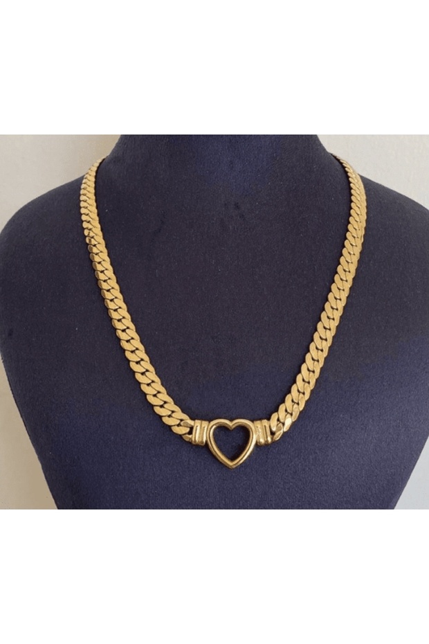 Çelik Kalpli kolye - 1