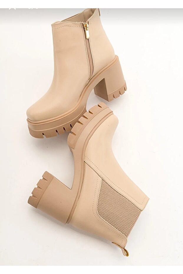 KADIN PLATFORMLU KALIN TOPUK BOOTİE BOT - 5