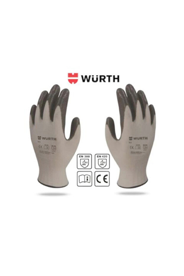 10 Pieces Work Safety Gloves Mechanic Black