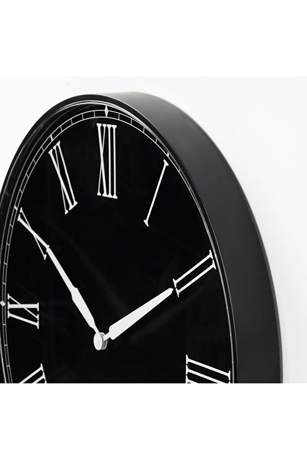 DRABBLING duvar saati, siyah, 52 cm - 2
