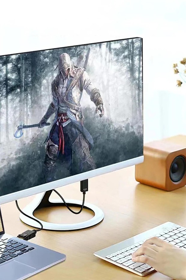 Displayport To Hdmi Kablo Display Port Dp Hdmı Çevirici Dönüştürücü 1.8m Metre Display Port Kablo - 2
