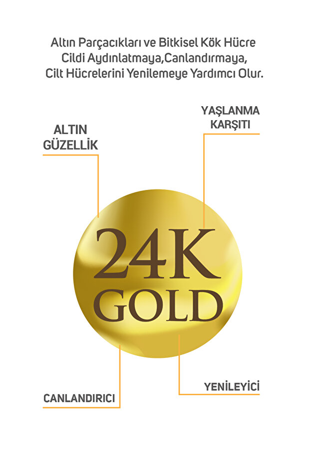 24K Altın Parçacıklı Yaşlanma Karşıtı Bakım Serumu 30 ml - 4