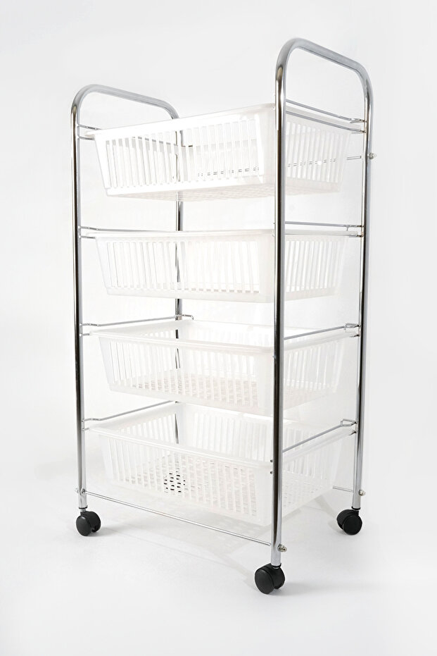 4 Katlı Sebzelik Krom Şeffaf - 4