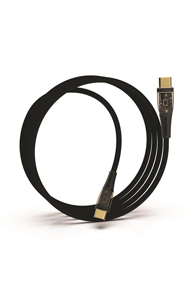 C139TT Transparan Led 60W Type-C To Type-C Ultra Hızlı Şarj & Data Kablosu - 3