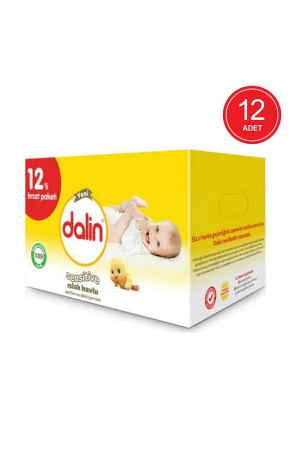 Islak Havlu Mendil Sensitive 52 Yaprak 12'li Set - 1