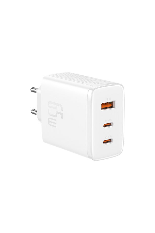 Cube Pro 65w Beyaz Duvar Şarj Cihazı Çıkış:usb X1, Type-c X2 Hızlı Şarj P10152301213-00 - 1